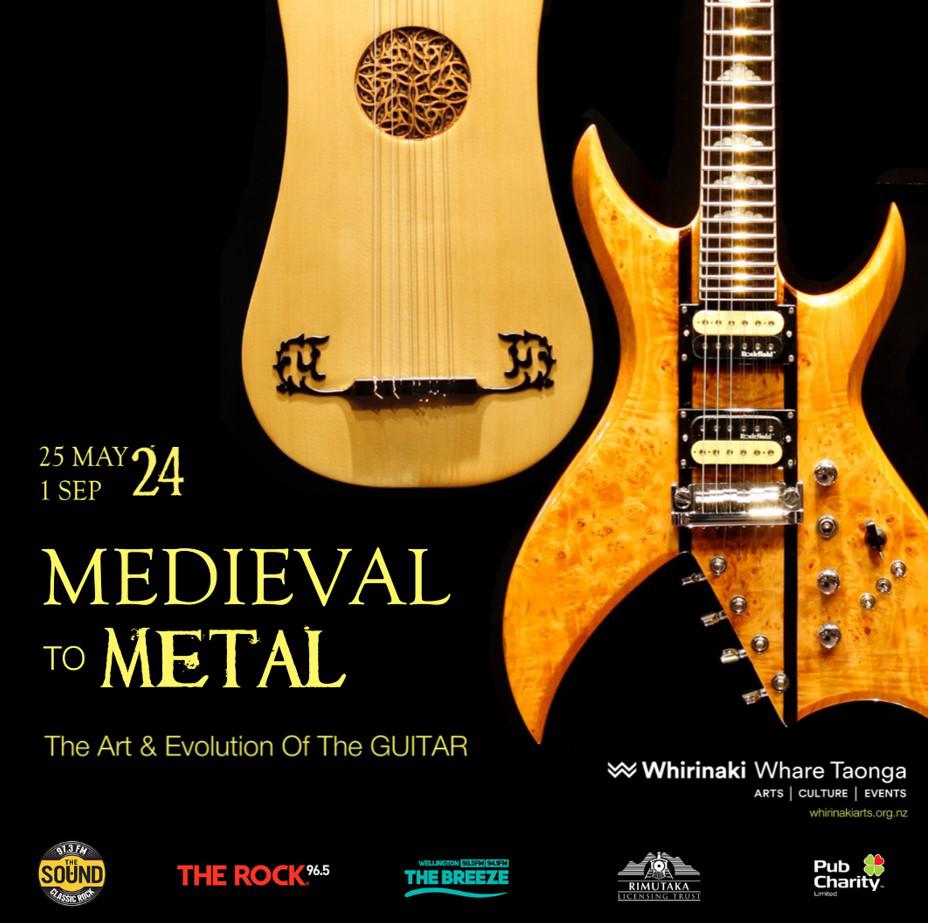 Upper Hutt’s Whirinaki Whare Taonga To Host Special Guitar Exhibition: Medieval To Metal