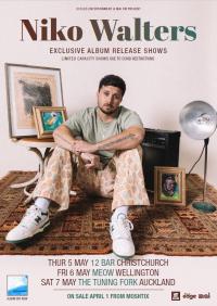 Niko Walters Announces Exclusive Album Release Shows