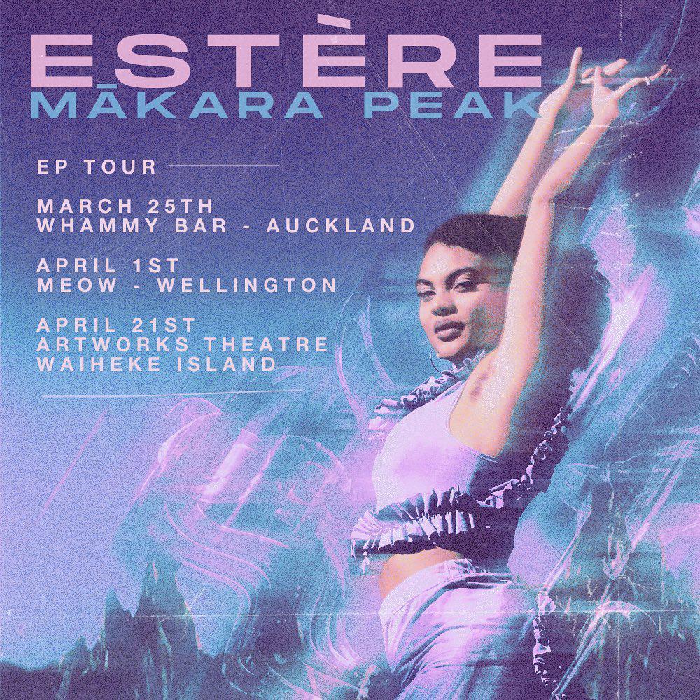 Estère announces incredible dancers & fab supports for Mākara Peak tour