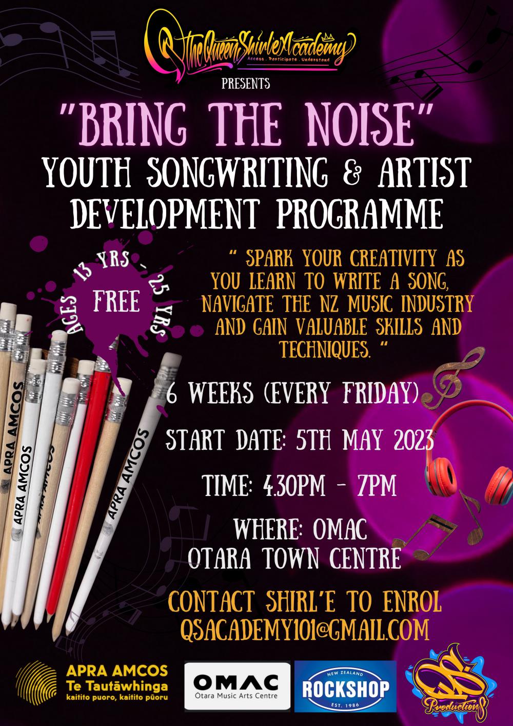 Bring The Noise Songwriting / Artist Development Program