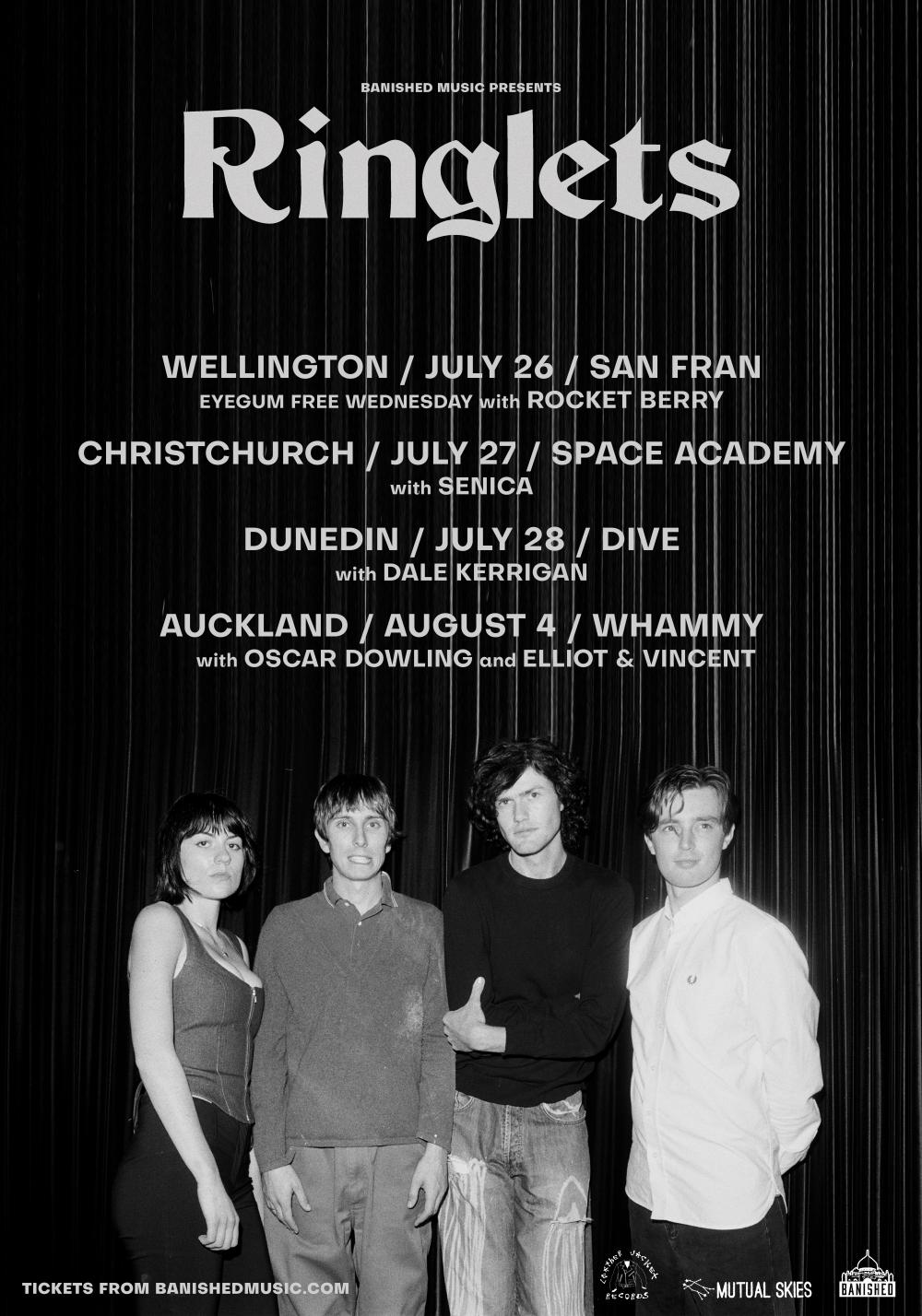 Ringlets Announce NZ Tour Supports