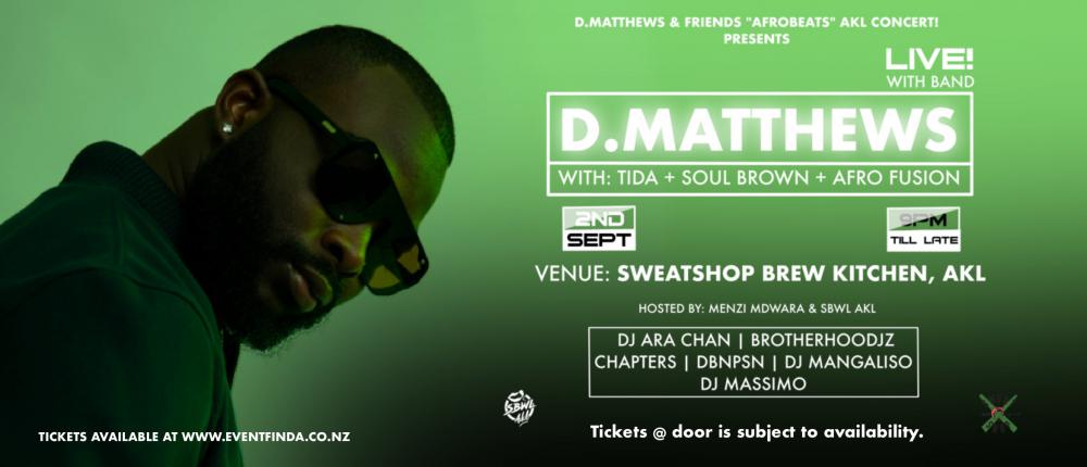 D.Matthews Announces Auckland Concert