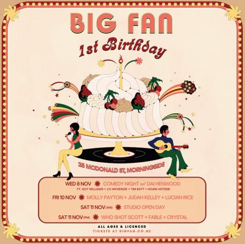 Big Fan Announces First Birthday Series