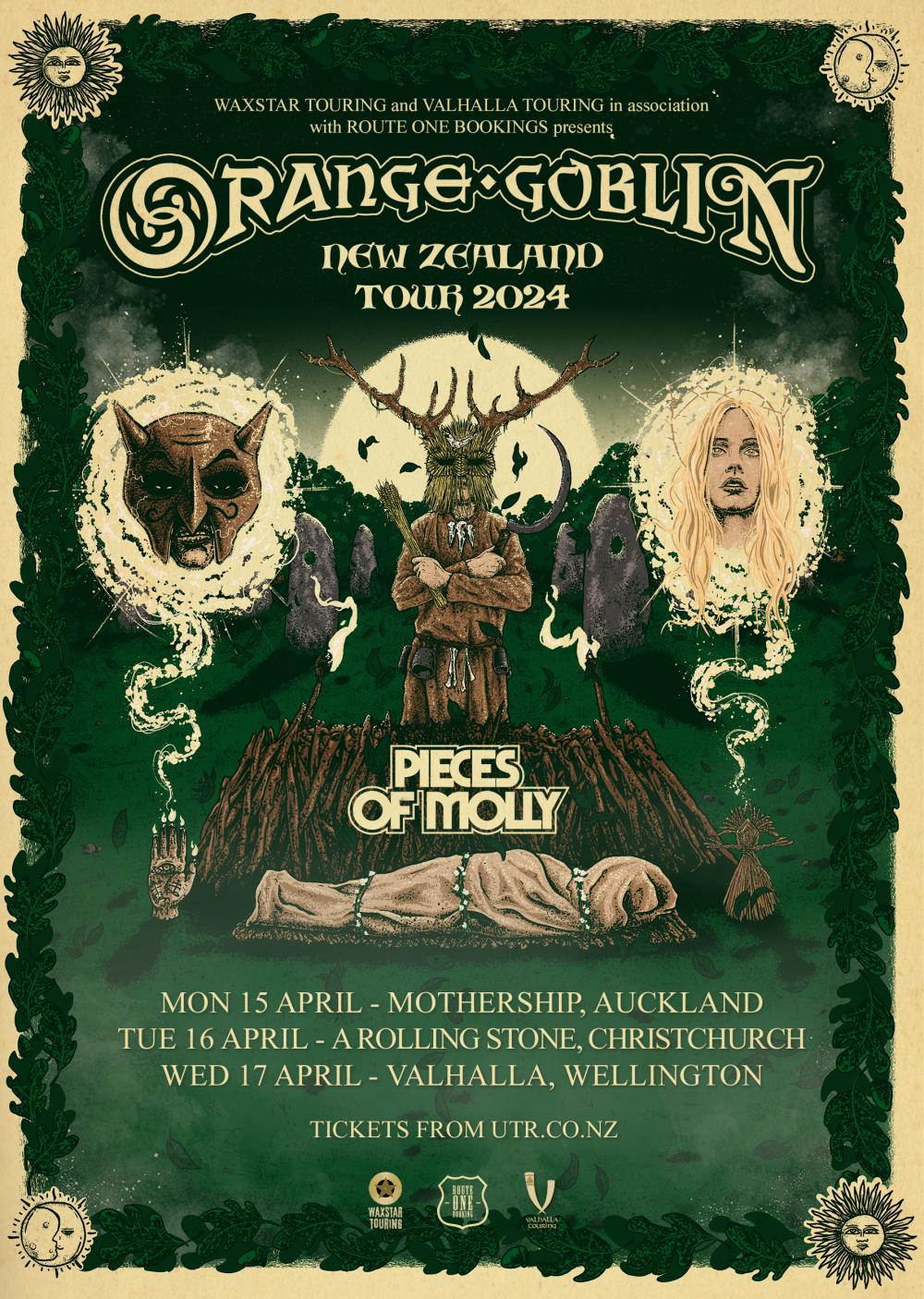 Orange Goblin New Zealand Tour 2024 Announced