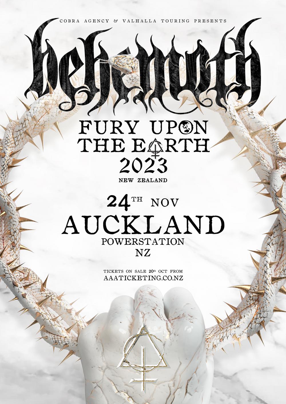 Behemoth Announce NZ Show