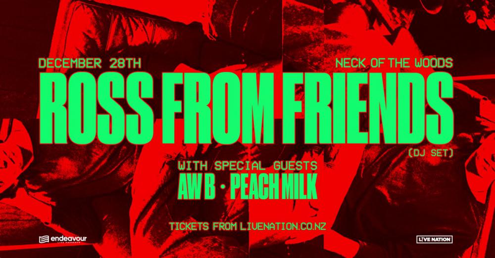 Ross From Friends Announces Auckland Club Show