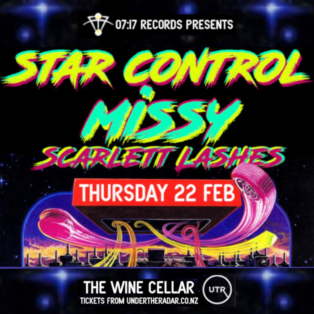 Star Control return this February with special guests MISSY and Scarlett Lashes