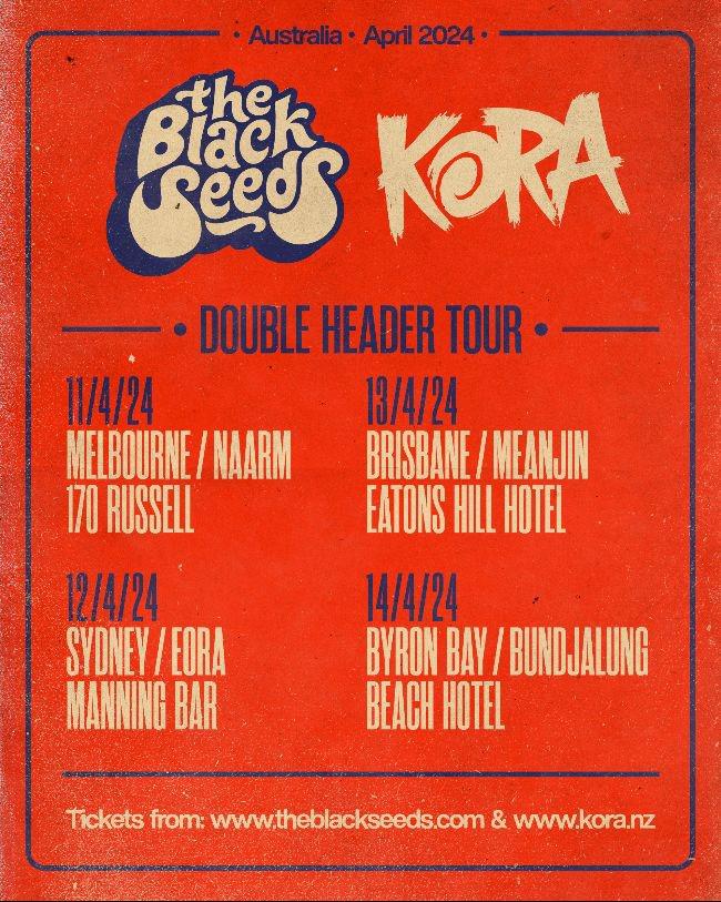 The Black Seeds and Kora Announce Australian Co-Headline Tour