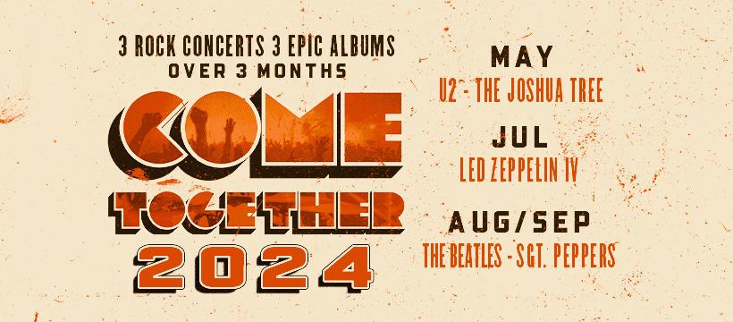 Come Together 2024 - Amazing line-up of rock artists announced