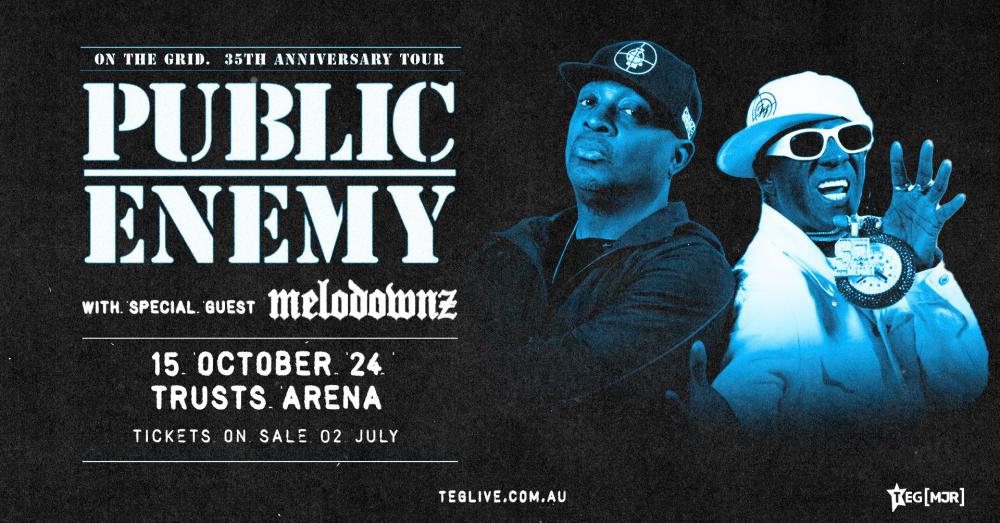 Public Enemy to Return to Aotearoa to kick off their 'On The Grid 35th Anniversary Tour'