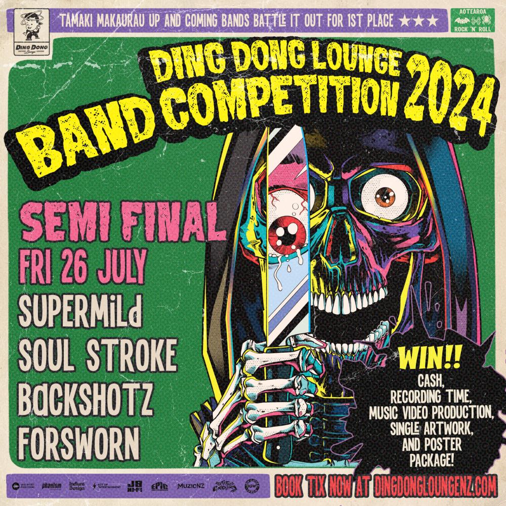 Ding Dong Lounge Band Competition Semi-Finalists Set to Rock Auckland This Weekend