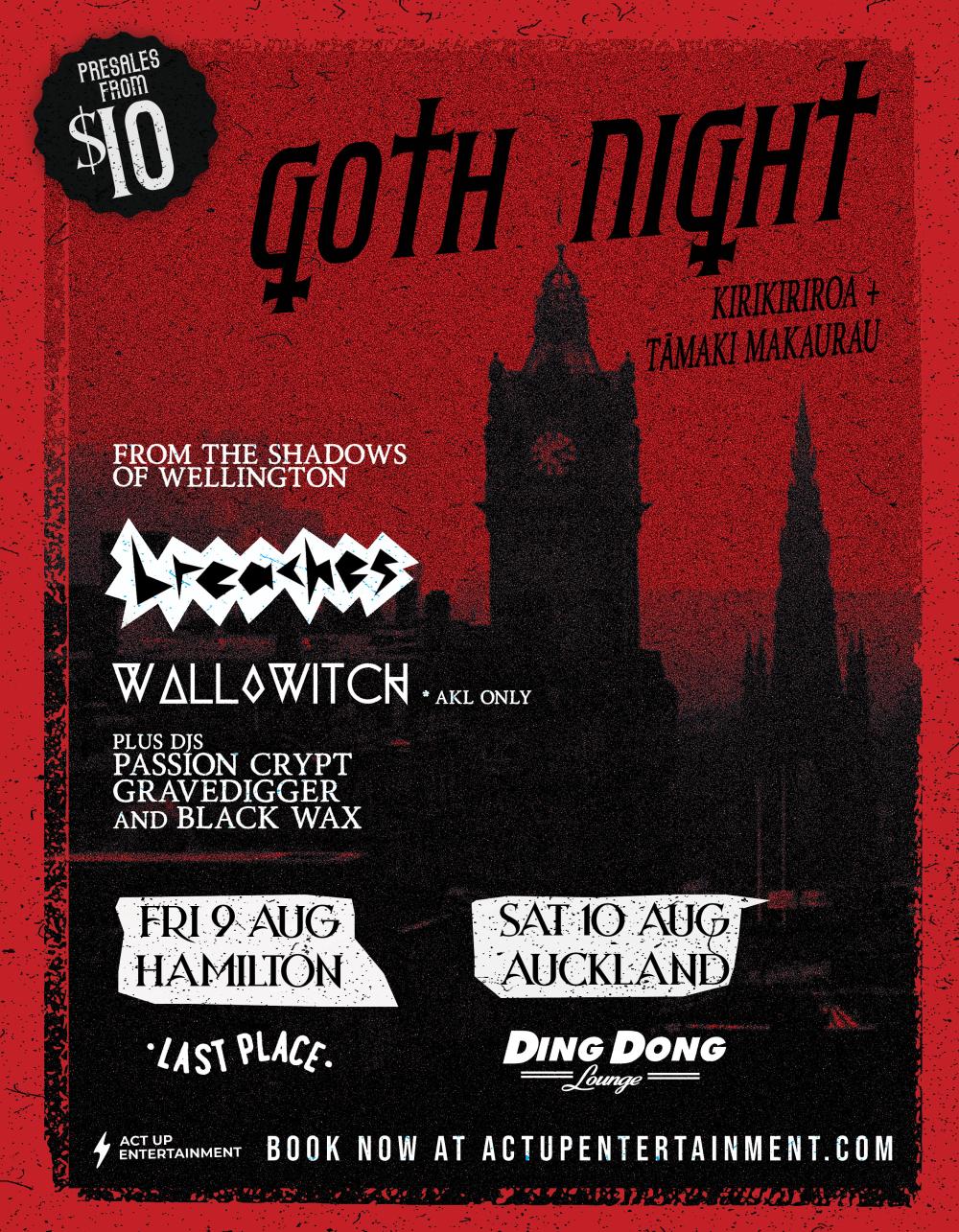 Breaches Debut New Music Video and Headline Goth Night in Hamilton and Auckland this Weekend