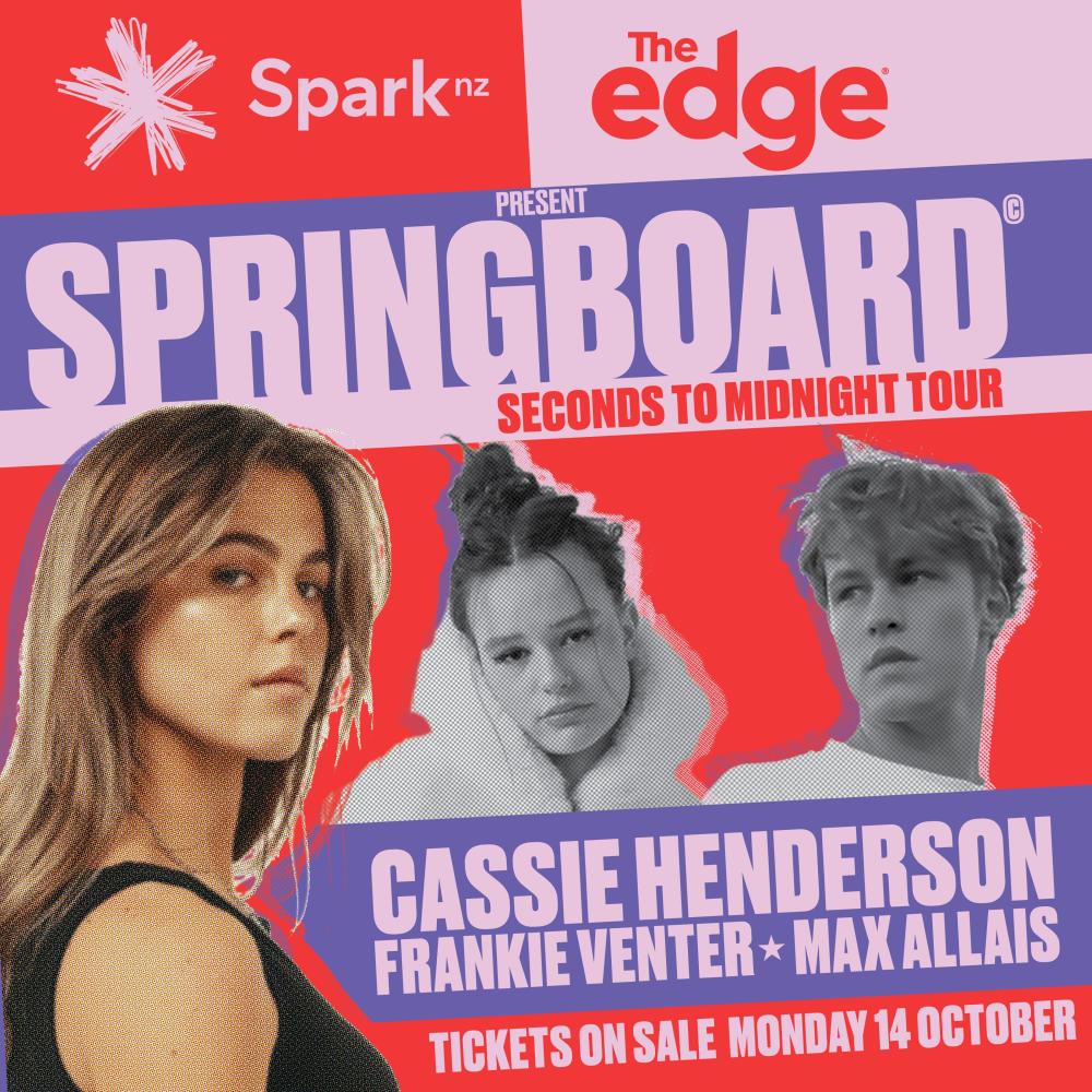 'Springboard - Seconds To Midnight Tour' Featuring Cassie Henderson, Frankie Venter & Max Allais Touring NZ This Nov