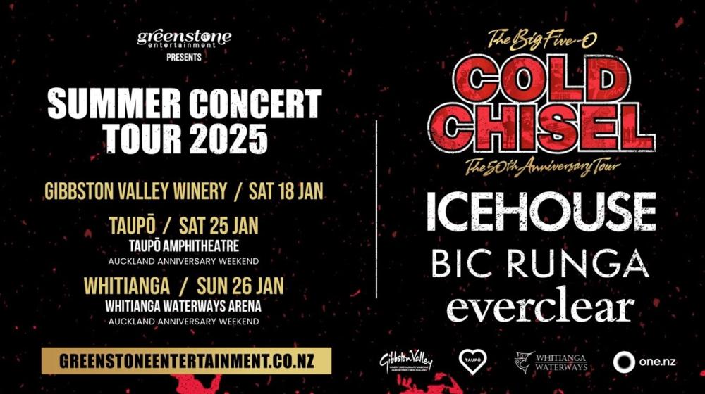 Cold Chisel, Icehouse, Bic Runga and Everclear Headline Summer Concert Tour January 2025