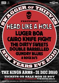 Head Like A Hole Announce 'Swagger Of Thieves' New Years Eve @ Kings Arms