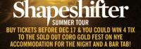 Shapeshifter's Golden Ticket Giveaway