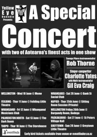 Yellow Eye Dunedin presents Charlotte Yates with Gil Eva Craig & Rob Thorne Taonga Puoro North Island Tour