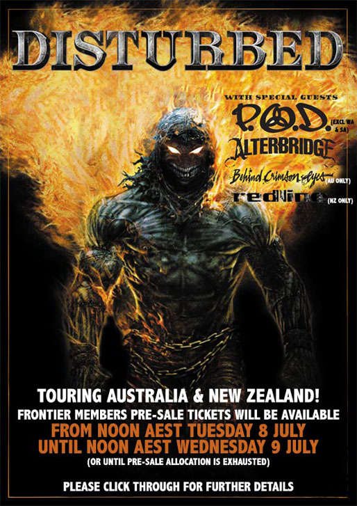 Featured Event Disturbed NZ Tour 2008